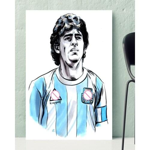 10 Decoration Legend Diego Armando Maradona Football Super Star Great Silk Fabric Poster Art Decor Indoor Painting Gift