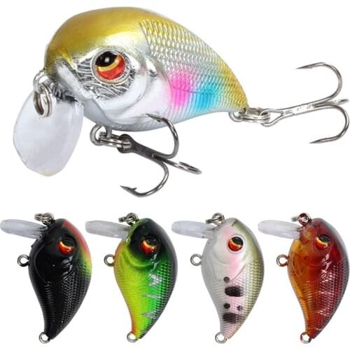 4.5cm 7g Trout Mini Crankbait Wobbler Fishing Lure Artificial Crank Floating Catfish Minnow Hard Bait Fishing Tackle Jerkbait