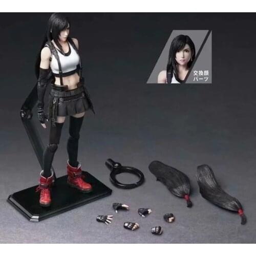 Anime movie game PA change Tifa Lockhart character movable doll sexy girl boxed figure about 25cm
