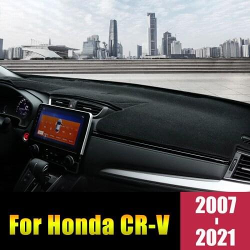 For Honda CRV 2007-2011 2012-2016 2017 2018 2019 LHD Car Dashboard Cover Mats Avoid Light Pads Anti-UV Carpets Trim Accessories