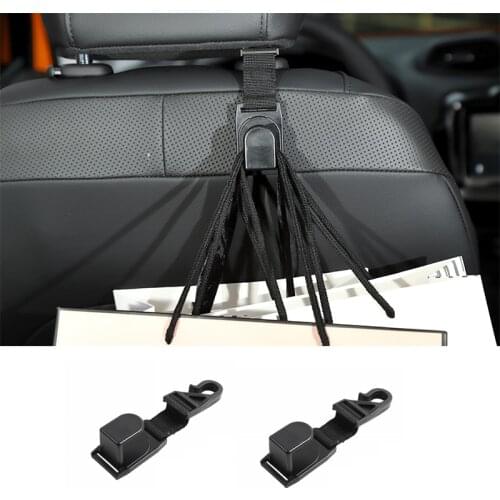 Car Headrest Hook Holder Backseat for Jeep Wrangler JL JT JK TJ Black Car Interior Accessories