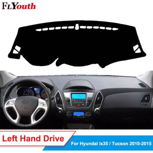 Car Dashboard Cover For Hyundai ix35 Tucson 2010 2011 2012 2013 2014 2015 Sun Shade DashMat Dash Board Cover Carpet Anti-UV