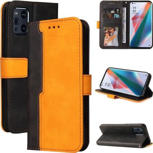 Find X3 Pro 5G 2021 Leather Smooth Wallet Case For OPPO Find X3 3X Flip Case Magnet Card Slot Book Shell Find X3 Pro Stand Cover