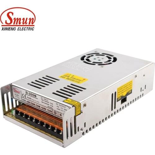 D-300B 5V 25A/24V 7A Dual Output AC-DC Switching Power Supply 5V 24V SMPS
