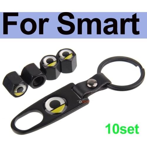 10set Smart Logo Auto Rim Tire Valve Caps Cover Dust-proof for W204 W124 W201 W202 W212 Car Accessory