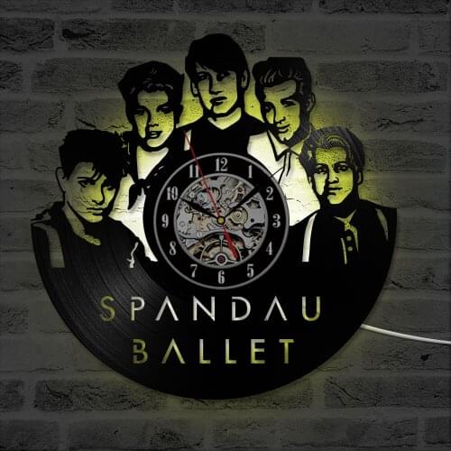 Creative CD Record LED Clock Spandau Ballet Vinyl Record Wall Clock Antique Style Wall Art Clock Modern Design Home Decor