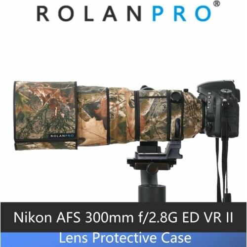 ROLANPRO Lens Camouflage Coat Rain Cover For Nikon AF-S 300mm f/2.8 G ED VR I/II Lens Protective Case For Nikon SLR camera