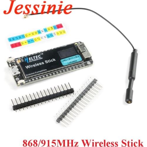 868/915MHz ESP32 LoRa Development Board Wireless Stick SX1276 LoRaWAN Protocol WIFI BLE OLED Display with Antenna For Arduino