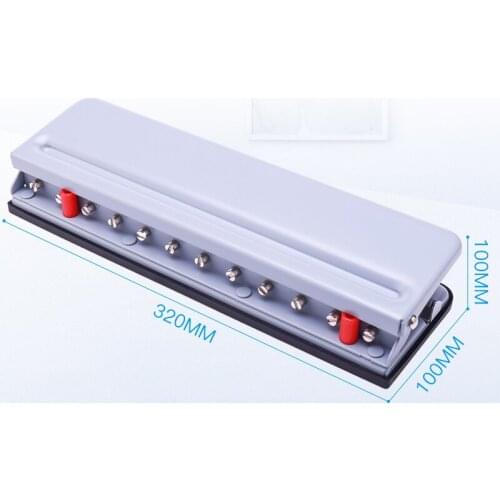 991L New t-Hole Puncher Mushroom Hole Manual Drilling Machine 12 Hole A4/B5/A5/A7 Punch Manual Account Loose Leaf Drill Machine
