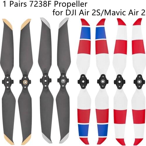 1 Pairs Low-Noise 7238F Propeller for DJI Air 2S/Mavic Air 2 Drone Quick Release Blade Props Drone Accessories