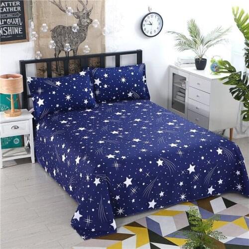 Bed Sheet+2Pcs Pillow Cases 2020 Decor Home Textile Bedding Coverlet Flat Sheet Flower Bed Cover Bed Sheet Soft Warm Bed sheets