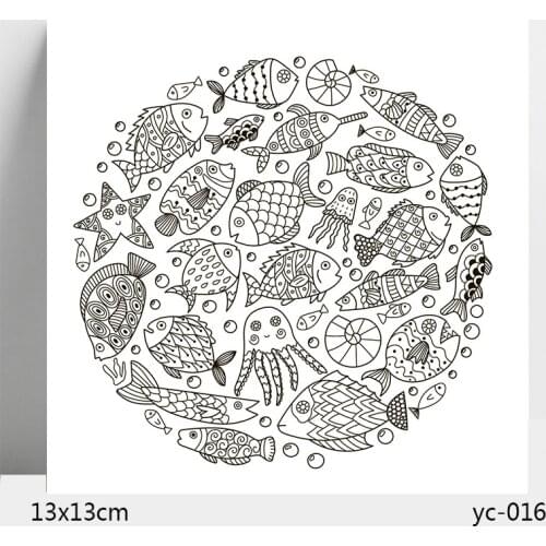 AZSG Marine organism Clear Stamps/Seals For DIY Scrapbooking/Card Making/Album Decorative Silicone Stamp Crafts