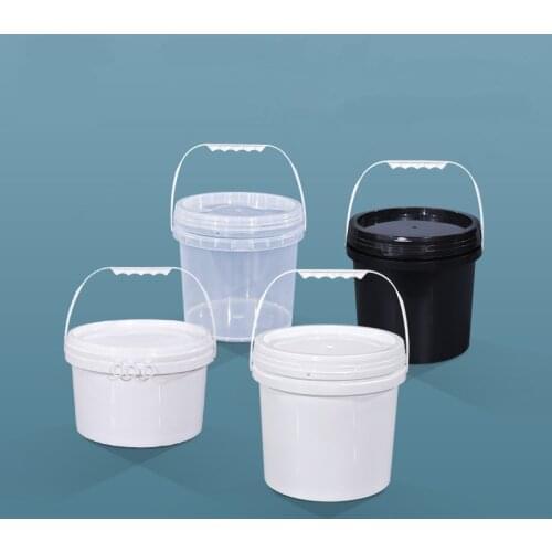 2PCS High quality 5L Plastic bucket with handle and Lid Durable Food Liquid Lotion container Leakproof pail