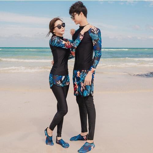 Mens Womens 3-5pcs Rashguard Wetsuit Swimsuit Sun Protection Long Sleeve Zip Shirt Tights Bikini set Bathing Suits Tracksuit