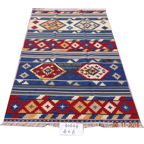 Carpet mat made kilim living room bedroon bedside blanket corridor Mediterranean style