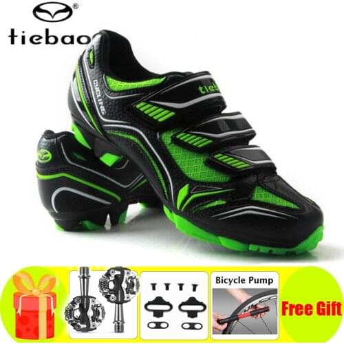 Tiebao Cycling Shoes Sapatilha Ciclismo Mtb SPD Pedals Cleats Men Mountain Bike Riding Chaussure Vtt Sneakers Women Bicicleta