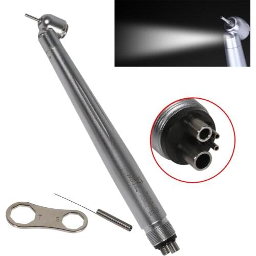 Yabangbang Dental 45 Degree Surgical LED Fiber E-generator Push Button 4 Hole High Speed Handpiece TC4