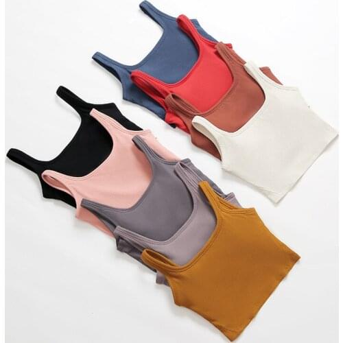 Womens Vest Fitness Running Yoga Bra Thread Skin Affinity Nude Sports Padded Bra Shockproof Gathering Yoga Bra Fitness Vest
