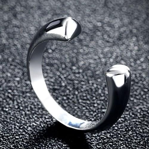 New Simple Design 925 Silver Rings Small Heart Open Rings Women Silver Ring for Women Female Jewelry