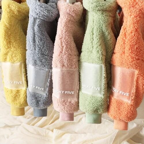 Girl winter coats candy color girls winter jackets turtleneck kids outwear lambswool Girls Jacket Fleece children outwear 2-7T