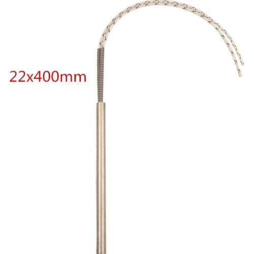 22x400mm /0.87x15.75" Two-wire Cartridge Heater Single Ended Heating Element,2200W/2700W/3600W Electric water heater parts 10pcs