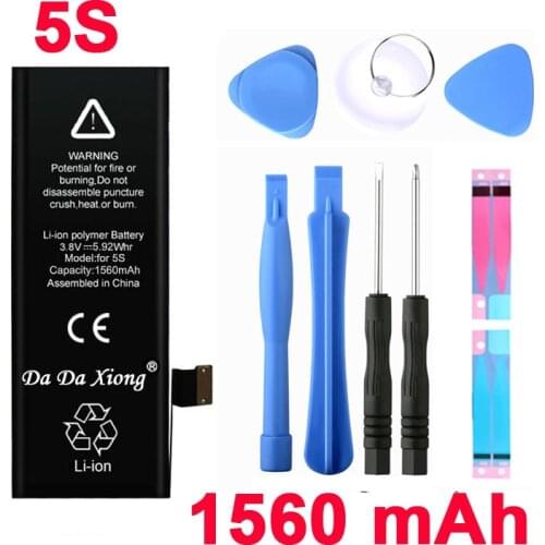 100% original Brand Da Da Xiong 1560mAh Genuine Li-ion Mobile Phone Accessory Replacement Battery Pack for iPhone 5S