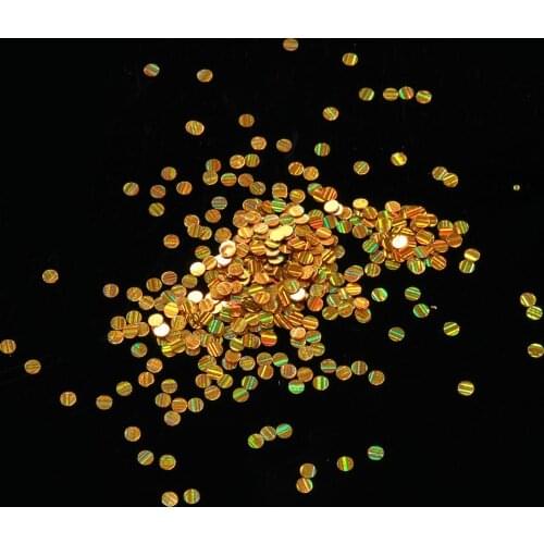 12 bottle/sets Gold Silver Laser Shining Stripes Round Shape Nail Sequins Glitter Paillette Flakes Manicure Nail Art Decoration