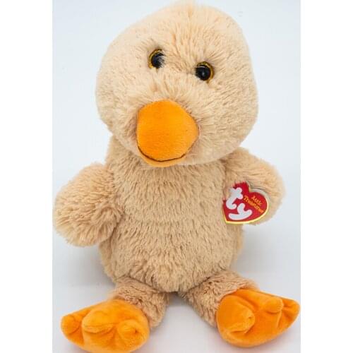 15CM Ty Cute Plush Animal Doll Debby The Brown Duck Big Glitter Eyes Birthday Christmas Gift Childrens Toy