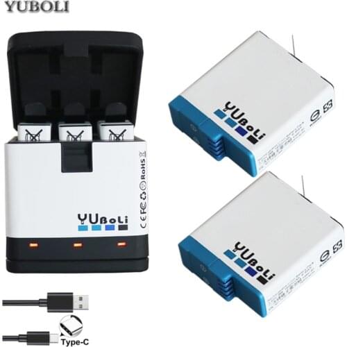 New 1680mah bateria hero 6 7 8 Hero5 Battery for GoPro Hero 5 hero6 Go Pro Hero 5 6 7 8 hero7 hero8 black Camera accessories