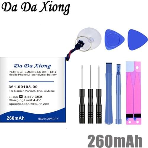 Battery for Garmin ViVOACTIVE 3 Music Watch Li-po NL28LL31B03OC 260mAh 361-00108-00