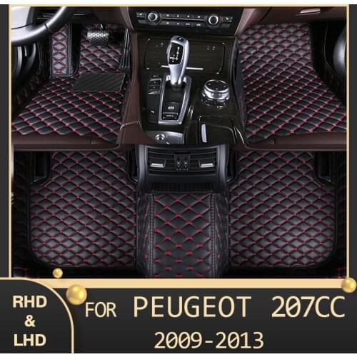 MIDOON Car floor mats for Peugeot 207CC 2009 2010 2011 2012 2013 Custom auto foot Pads