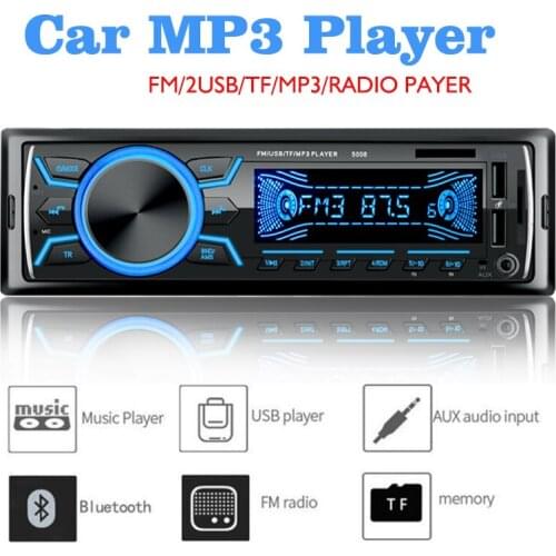 Support Fast Charge Car MP3 Player MP3/WMA/WAV formats Dual USB Support USB/TF card reader FM Radio Function 12V New Arrival