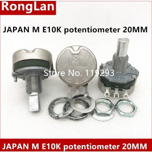 [BELLA] Japanese imports original E10K potentiometer 10K potentiometer and a half game machine handle 20MM --10PCS/LOT