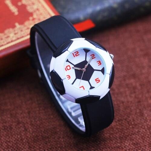 2019 chaoyada men boys sports silicone strap quartz wristwatches students 3D cartoon football dial personality children watches