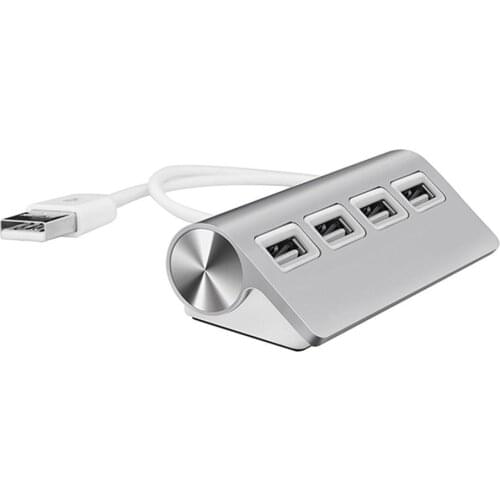 For Imac Macbooks Pcs And Laptops Usb Hub Premium 4 Port Aluminum Usb Hub With 11 Inch Shielded Cable