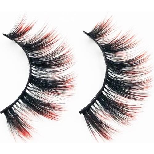 Flash girl newest E15 19 Styles 1 pairs colorful soft and thick 3D Mink Eyelash custom Private Label