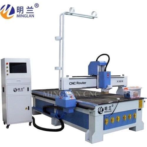 ML-1325 3.2KW spindle cnc router 1300mm*2500mm*200mm wood cutting and engraving machine