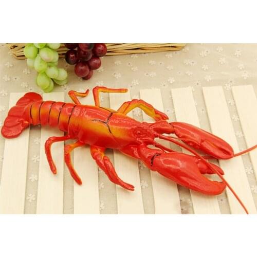 Simulation Fake Food Photography Prop Decor Lifelike Lobster Model Decor Artificial Food Creative Realistic Lobster Shape Decor