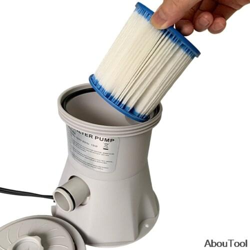 Swimming Pool Filter Cartridges 300 Gallon Water Filter Pump Water Circulation Element Core PUMP TYPE 2 Inflatable HS-630