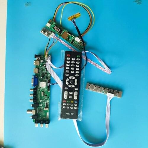 Kit For LTN141W1-L03/LTN141W1-L04 1280X800 remote DVB-T 1 CCFL LCD Digital HDMI Panel Controller board 30pin TV VGA USB AV 14.1"