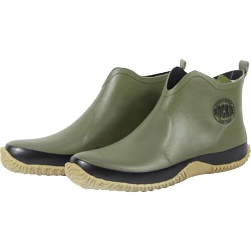 Short rain shoes waterproof shoes low top comfortable rubber shoes big size garden shoes fishing shoes