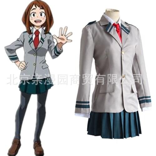 My Hero Academia cosplay costume My Hero College womens school uniform set Anime Halloween Sets Top Pants Costumes