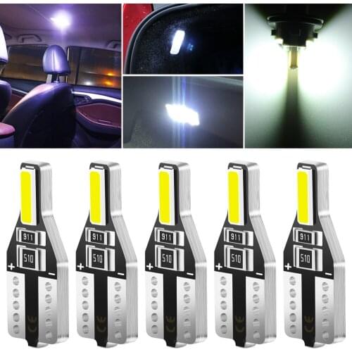 5Pcs W5W T10 LED Canbus Light Bulbs Car Accessories For Chevrolet Cruze Aveo Captiva Niva Spark Orlando Epica Sail Sonic