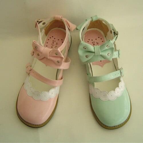 Princess sweet lolita gothic lolita lolita rhinestone cute bow flat heel shoes an8866 lolita lace flats