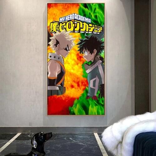 My Hero Academia Anime Art Prints Original Design Anime Poster Wall Art Print,50 x 70 cm,No Frame