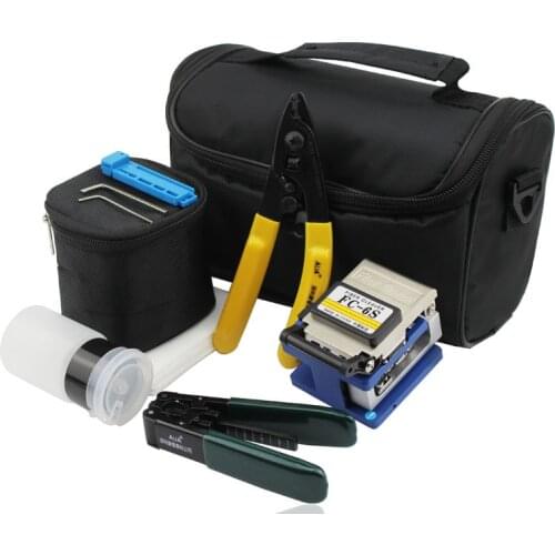 Fiber Optic Tool Kit with FC-6S Fiber Cleaver Optical Fiber Cutter and CFS-2 Stripper