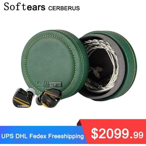 SoftEars CERBERUS In-Ear Earphone 1DD+4BA+2EST Hybrid Drivers HiFi Earbuds with 2Pin 0.78mm Detachable Cable Flagship Headset