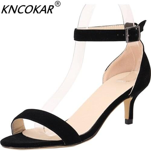 Hot Style Summer New Fashion Lady Candy Color Patent Leather Sandals 5cm High Heels For Women In Bright Colors Big Size 35-42