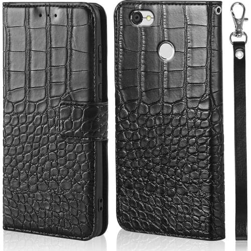 For ZTE Blade A6 Case Luxury Wallet Flip Cover For ZTE Blade A6 Lite Case Leather Crocodile skin Stand Slot Holder
