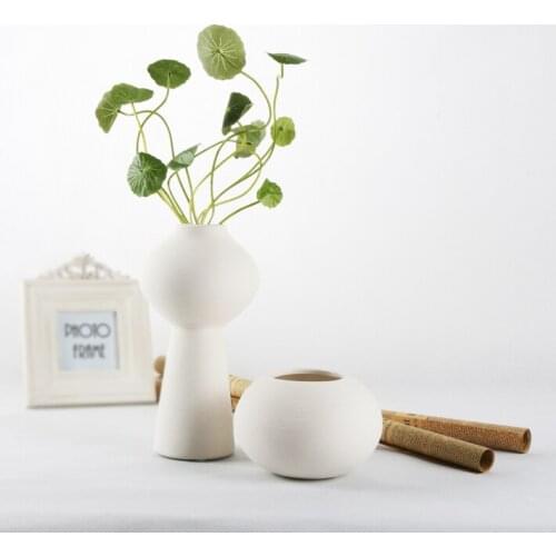 Modern Ceramics Vase Handmade Pottery Jardiniere China Earthenware Craft Ornament for Home Decoration and Festival Embellishment